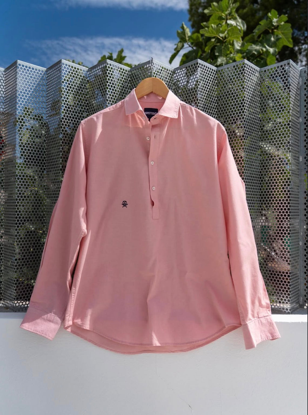 Polera rosa lino