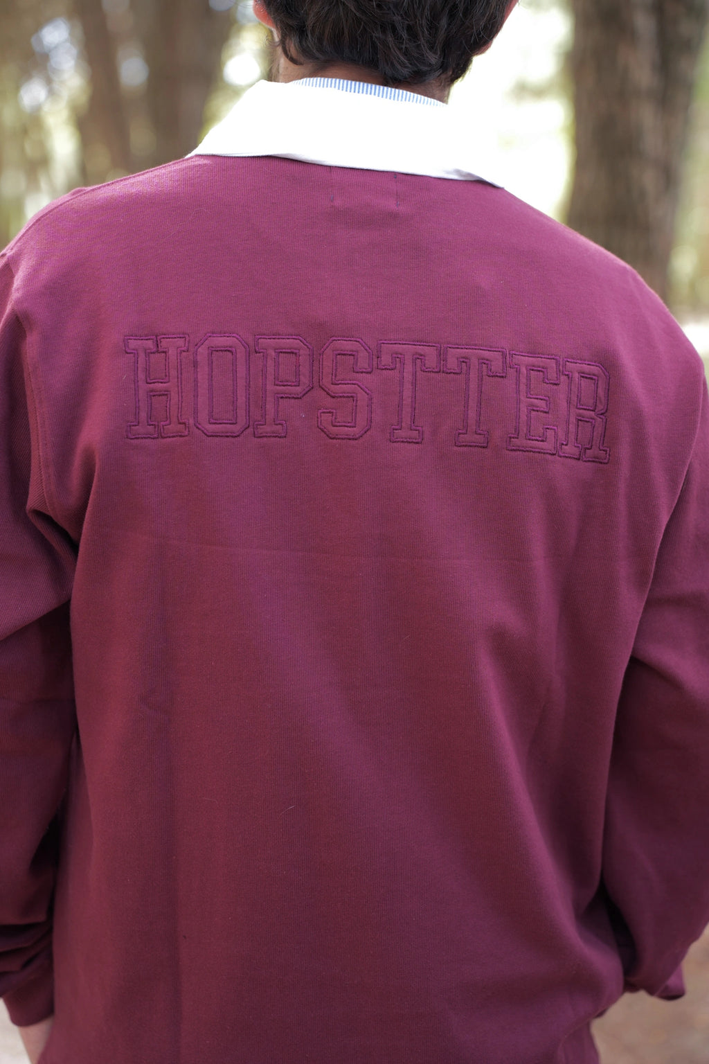 Polo de Manga Larga Granate