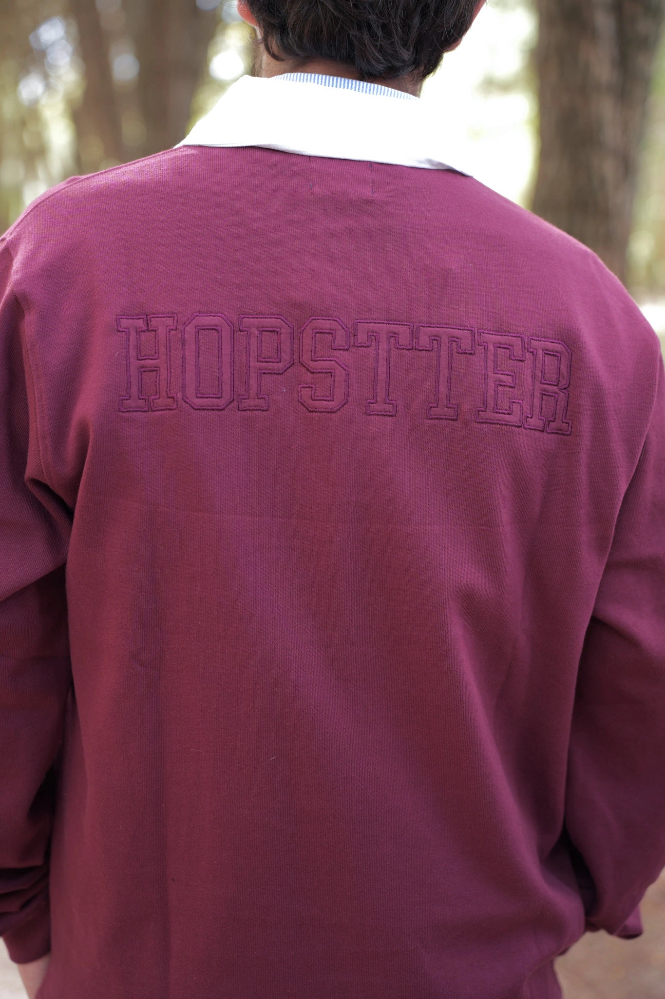 Polo de Manga Larga Granate