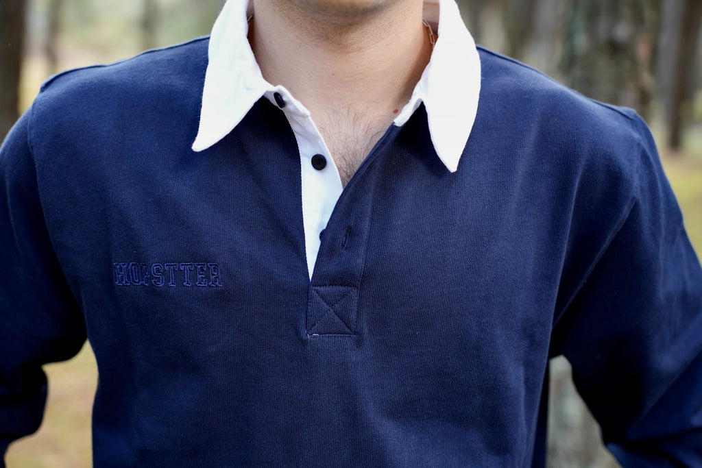 Polo de Manga Larga Azul Marino